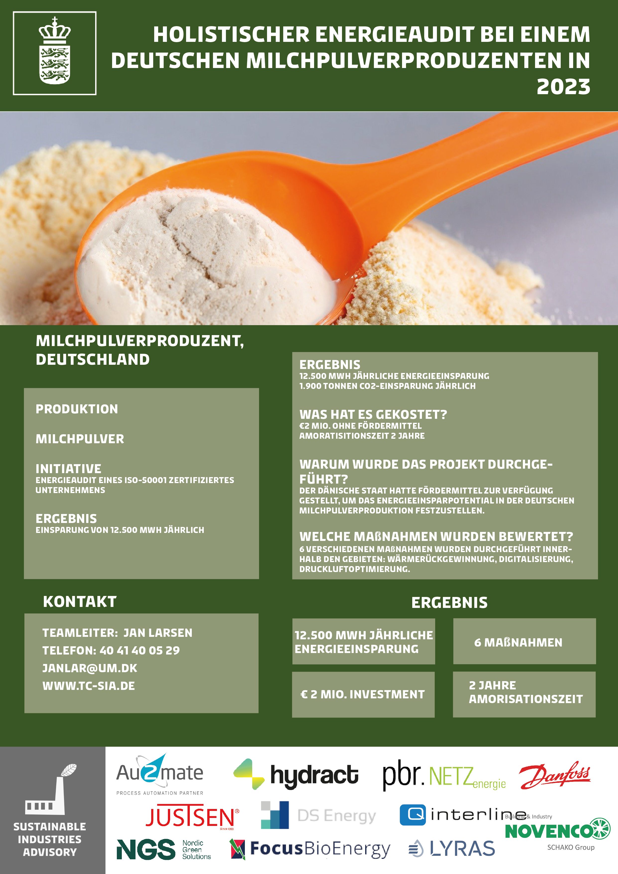 Milchpulver- Onepager